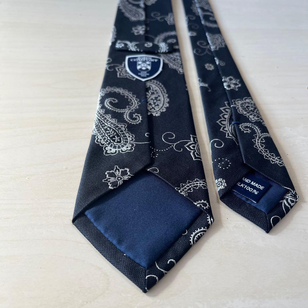 【未使用】JOHN COMFORT ペイズリー ネクタイ