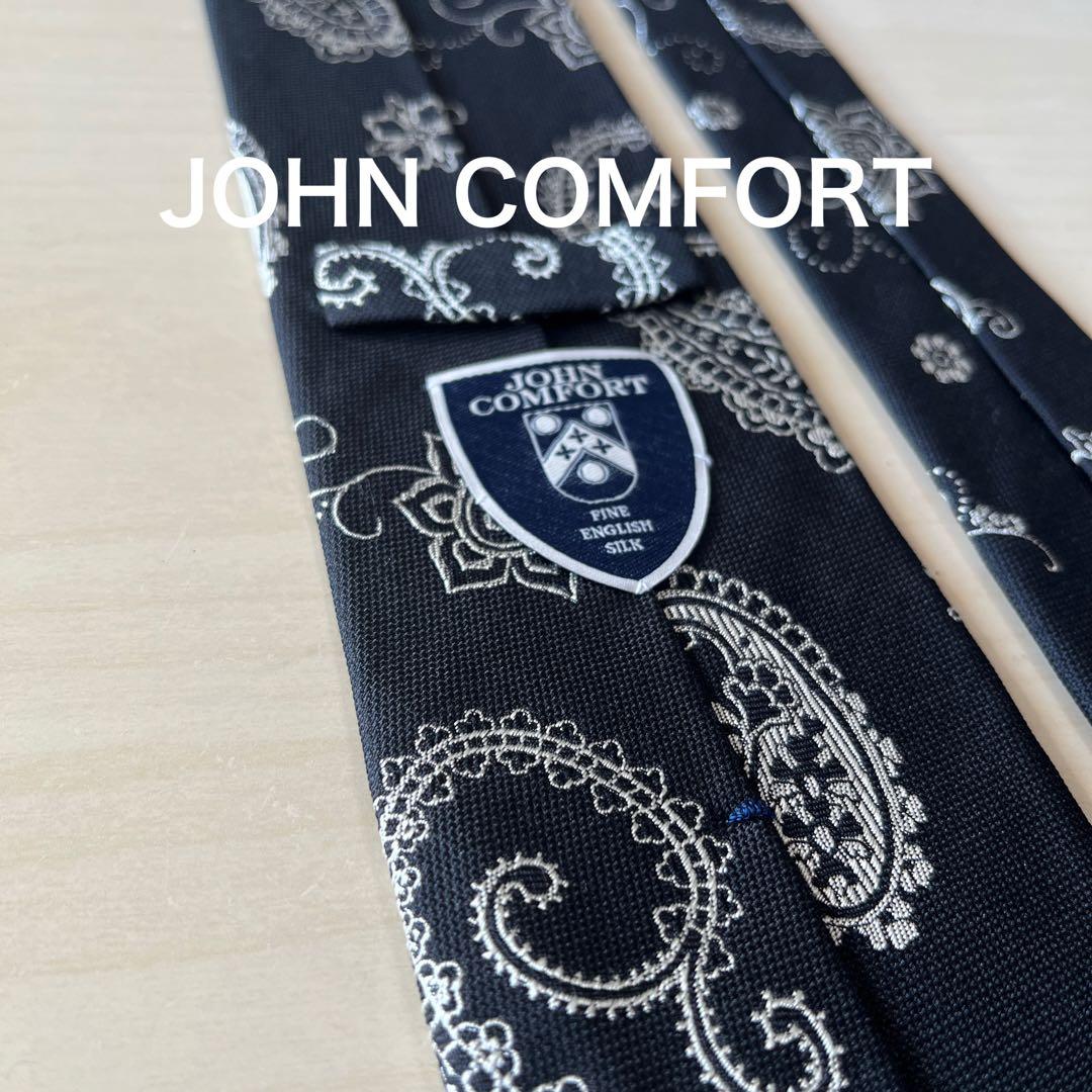 【未使用】JOHN COMFORT ペイズリー ネクタイ