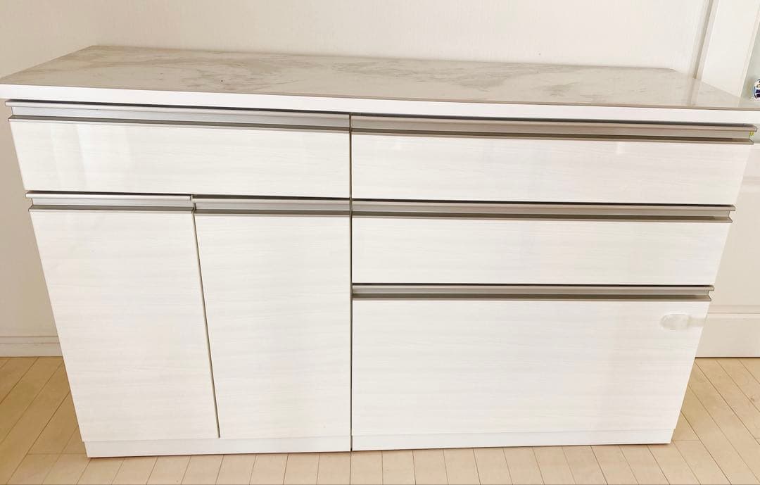 ※8/31迄にご検討ください※ニトリ リガーレ　カップボード セラミック天板