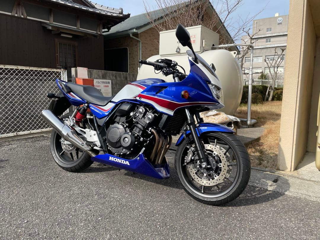 HONDA CB400SF SB NC42 モトズーム製アンダーカウル　青