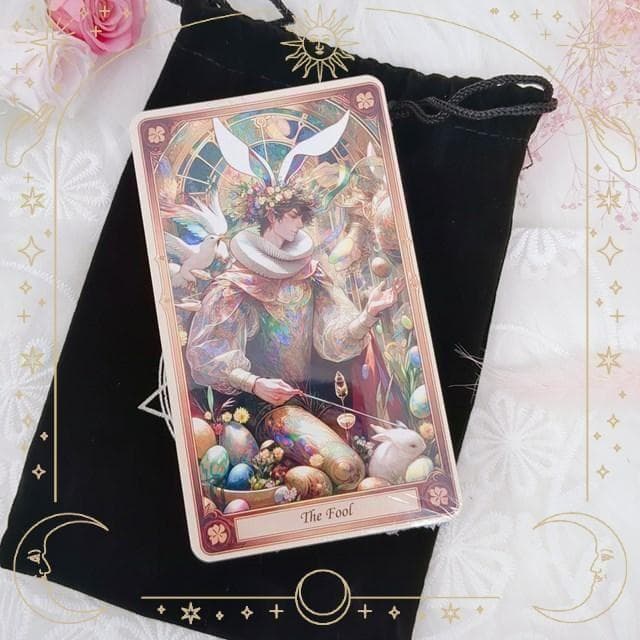 【正規品タロットカード】入手困難なデッキ✨うさぎ＆カラフル卵 イースタータロット