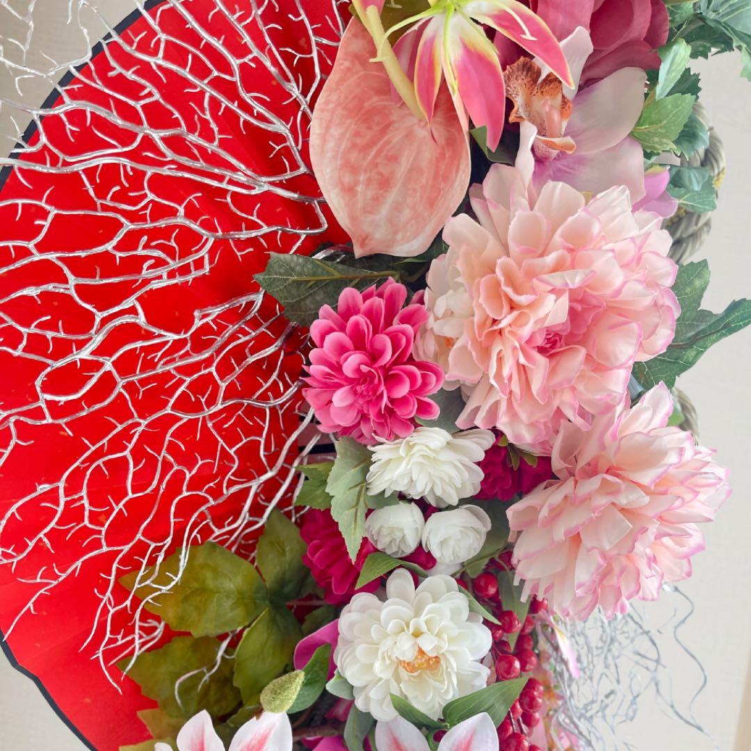 【特大100cm】新年を寿ぐ 豪華絢爛しめ縄リース・しめ飾り 商業用しめ縄