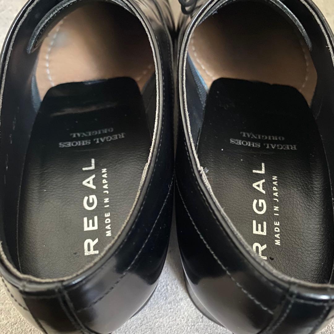 【美品】REGAL リーガル ストレートチップ W21D ブラック 25cm