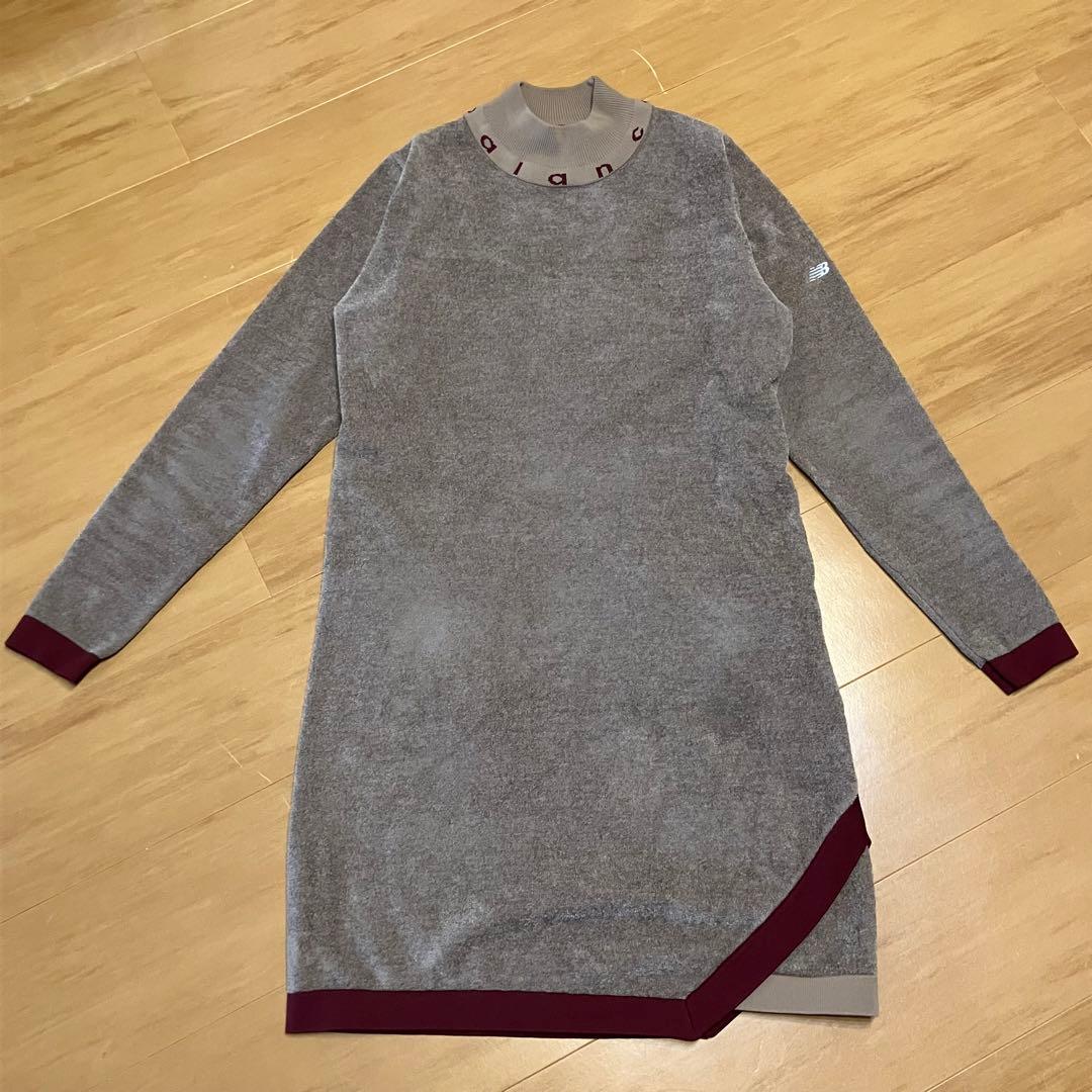 new balance golf ワンピース モコモコ タートル ポケット 刺繍