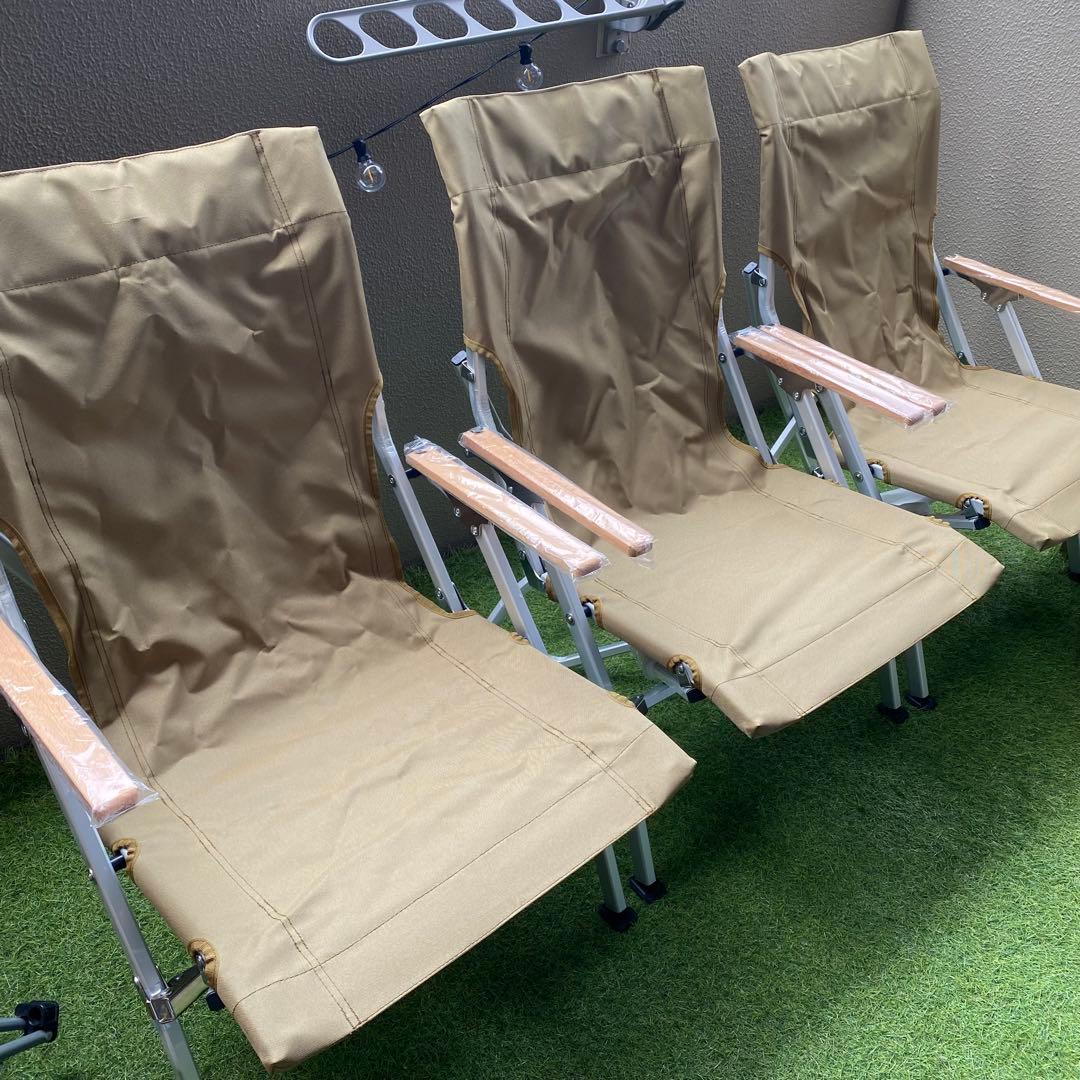 リリー【新品スノーピークOEM品】ローチェア30 カーキ 3脚セット