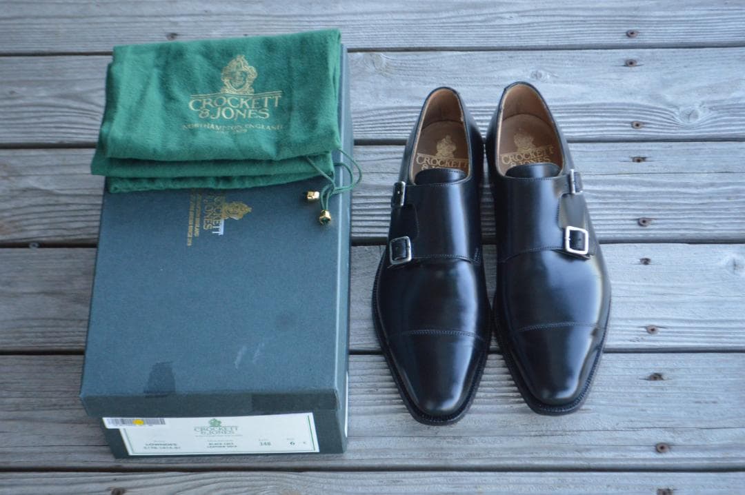 着用数回　CROCKETT＆JONES　LOWNDES　6E　ブラック