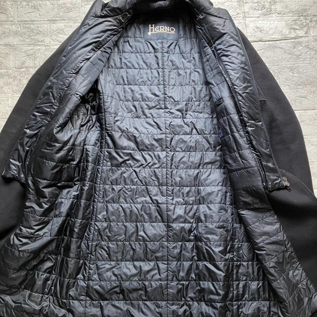 美品◎HERNO カシミヤ100％ チェスターコート PIACENZA 2way