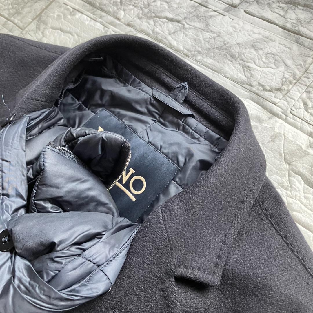 美品◎HERNO カシミヤ100％ チェスターコート PIACENZA 2way