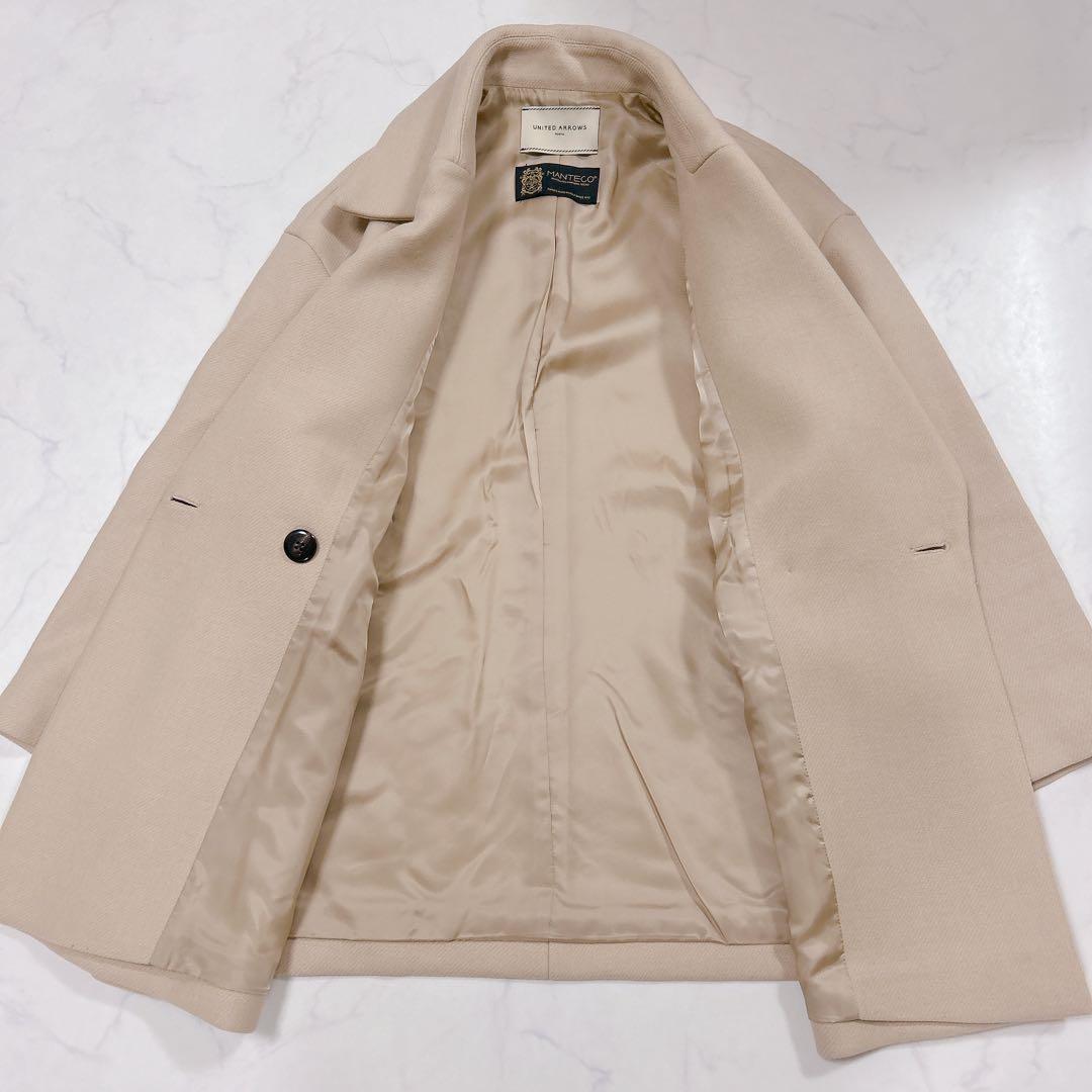 ユナイテッドアローズ Aライン テーラードコート MANTECO生地使用