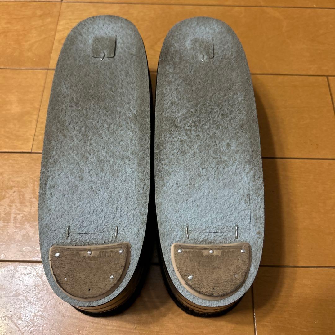 ブラック花柄和装用バッグと下駄セット