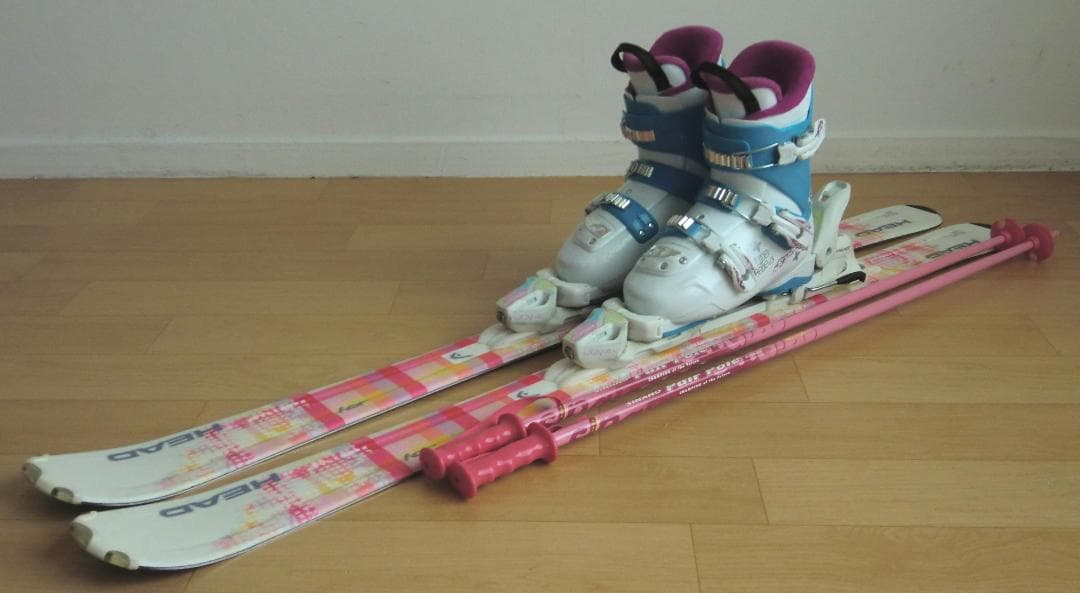 ■1月限定■送料無料■HEAD■子供用スキーセット■127/23.5■WAX済■