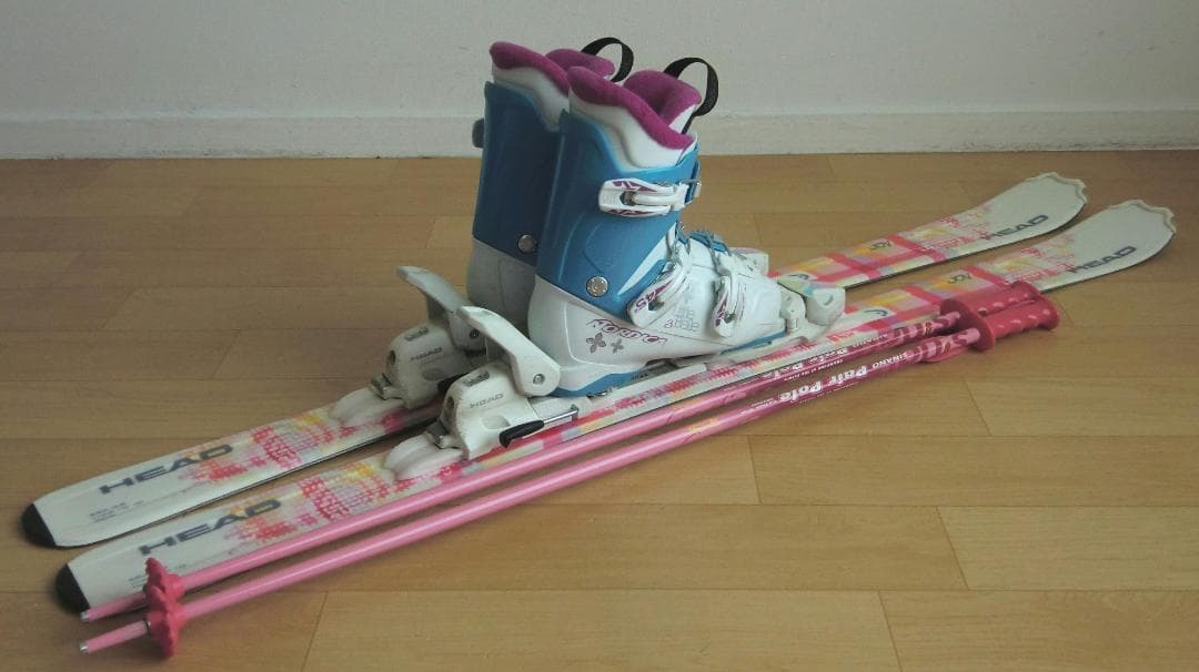 ■1月限定■送料無料■HEAD■子供用スキーセット■127/23.5■WAX済■