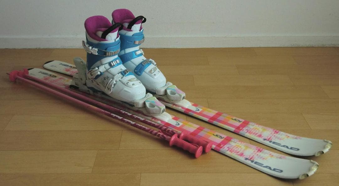 ■1月限定■送料無料■HEAD■子供用スキーセット■127/23.5■WAX済■