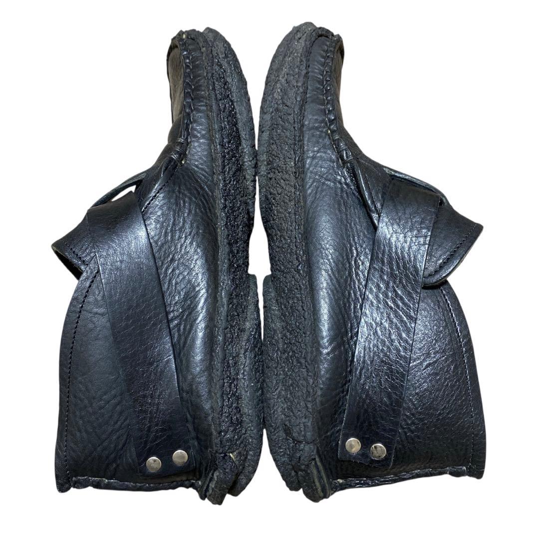 美品 ユケテン リング モカシン ブーツ （27㌢） シボ革 YUKETEN