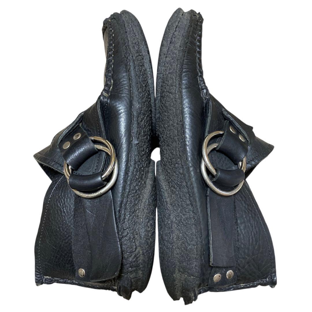 美品 ユケテン リング モカシン ブーツ （27㌢） シボ革 YUKETEN