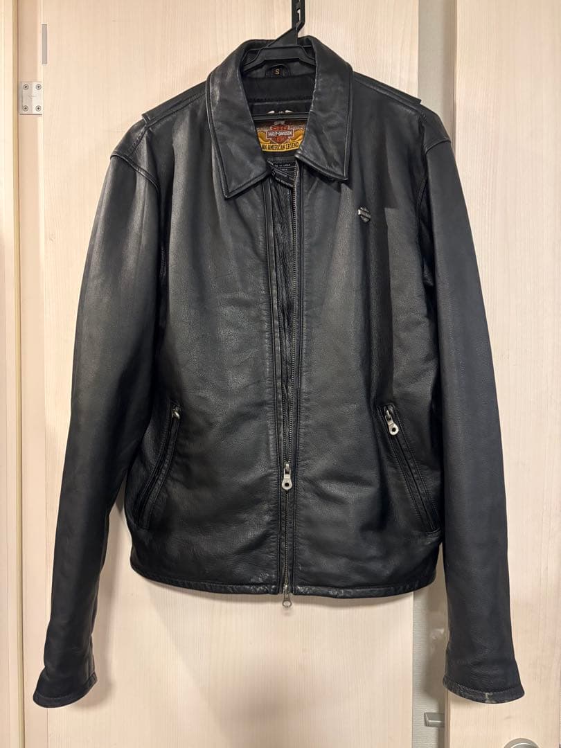 ハーレーダビッドソン バックロゴジップアップ シングルライダースジャケット