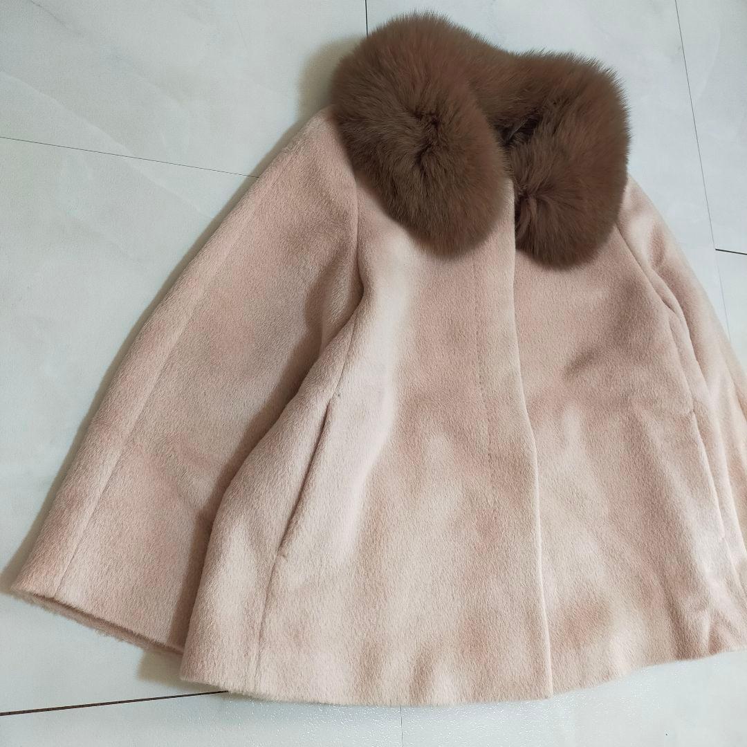名品✨アナイ　ANAYI アルパカシャギーフォックスファーコート