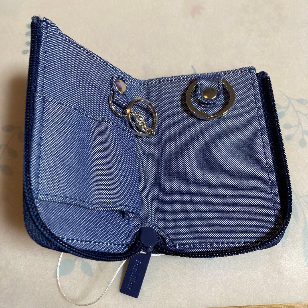 きなこページです。ファミリアデニムキーケース ネイビー