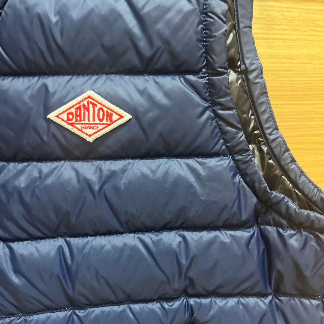 DANTON ダントン　ダウンベスト　36 ネイビー