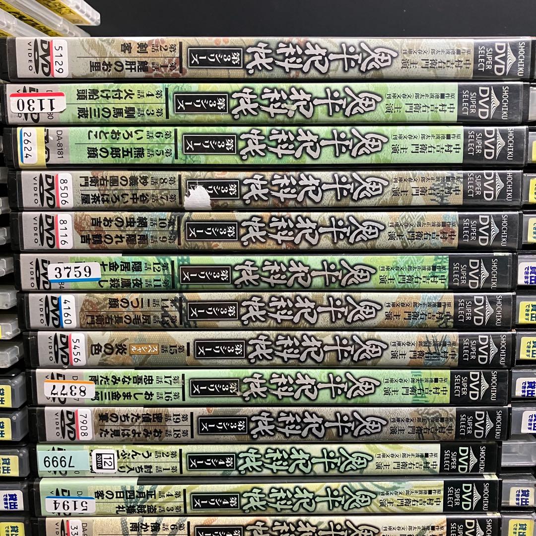 鬼平犯科帳 TV版+SP+映画+外伝 レンタルDVD 時代劇ドラマ 全巻完結