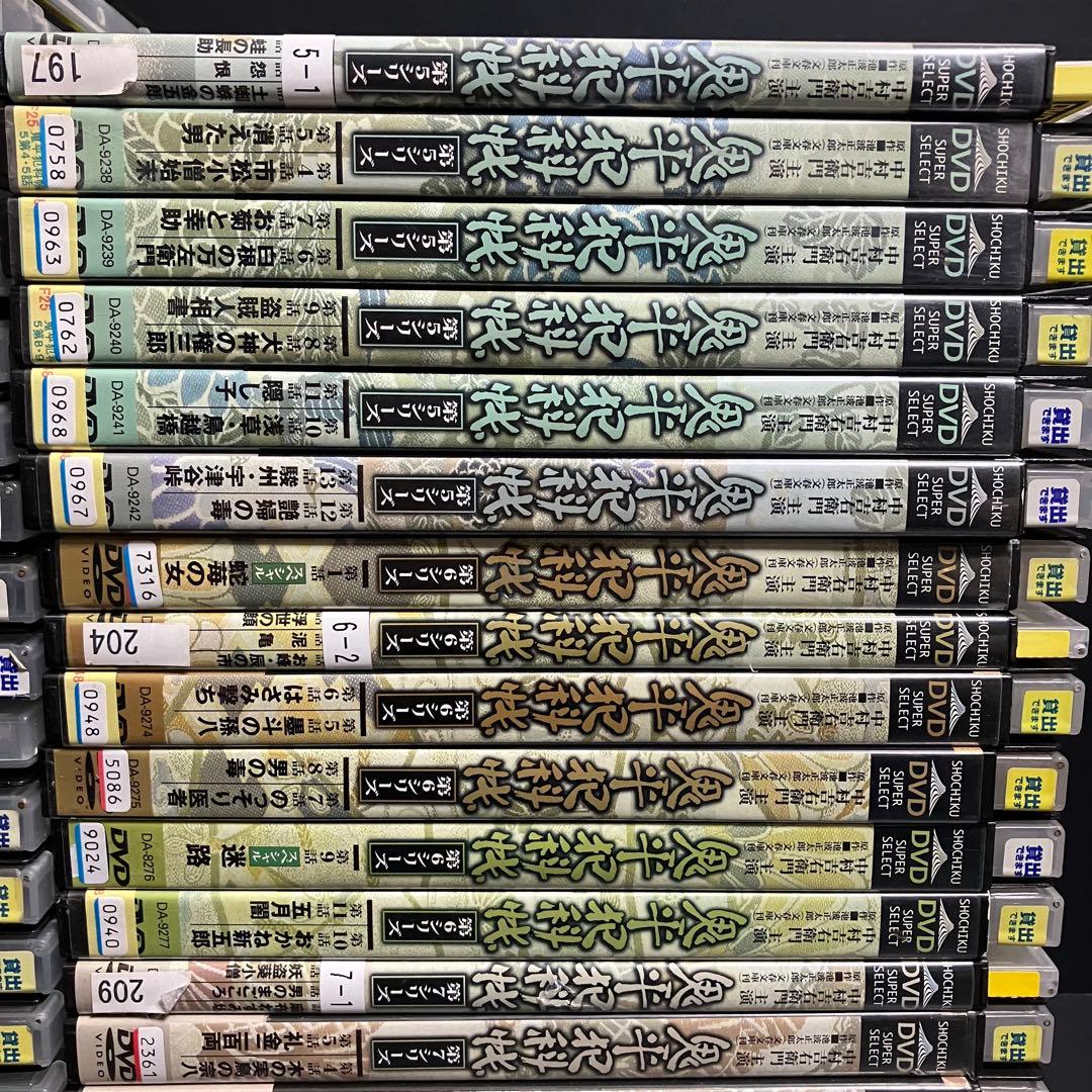 鬼平犯科帳 TV版+SP+映画+外伝 レンタルDVD 時代劇ドラマ 全巻完結