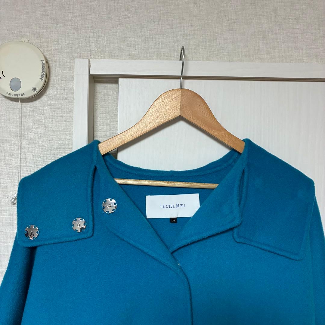 【着画あり】ルシェルブルー Hooded Over Coat 青