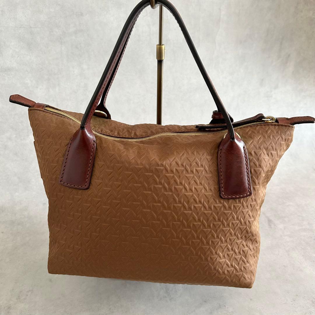 希少カラー美品ロベルタピエリ タタミMINI DUFFLEトートバッグエンボス