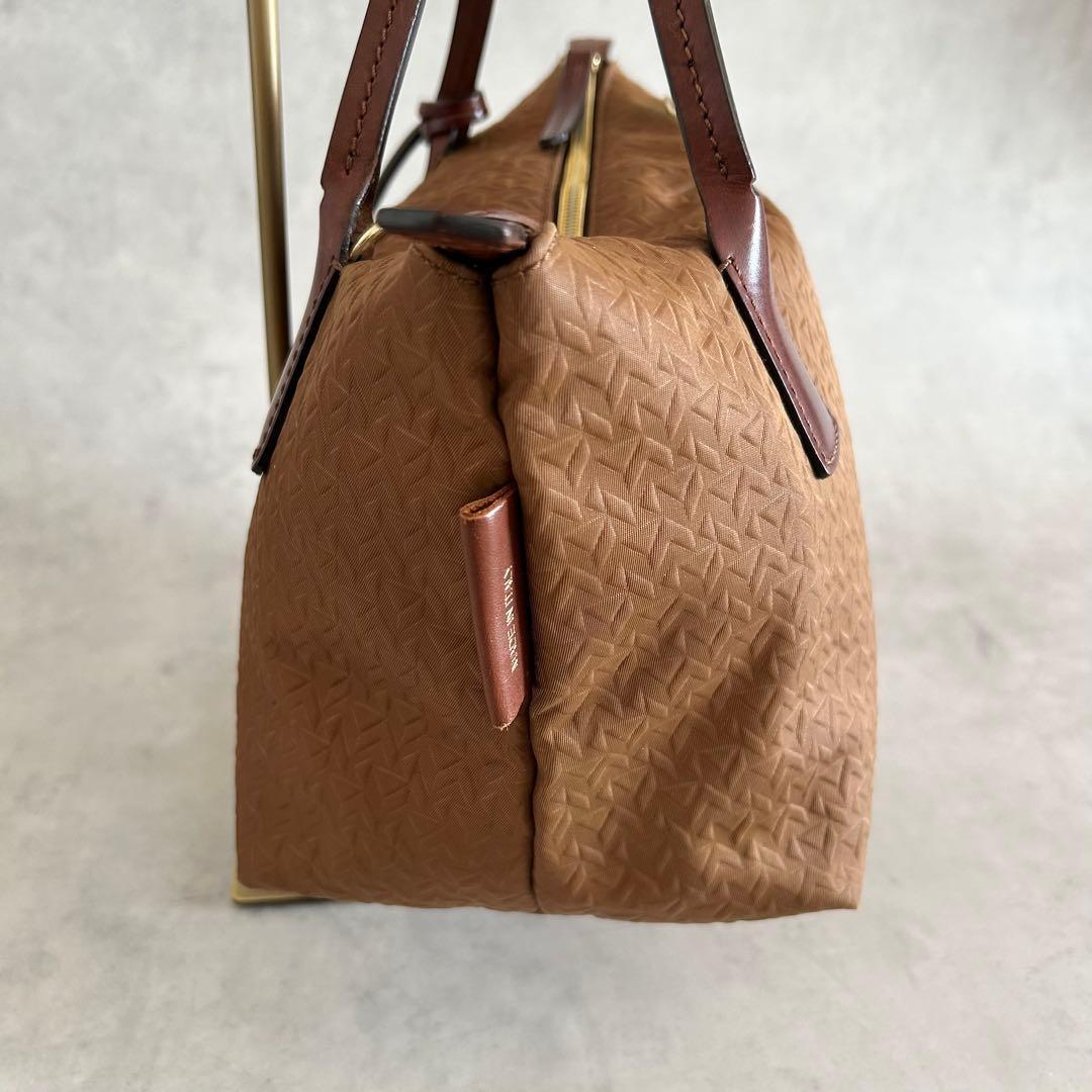 希少カラー美品ロベルタピエリ タタミMINI DUFFLEトートバッグエンボス