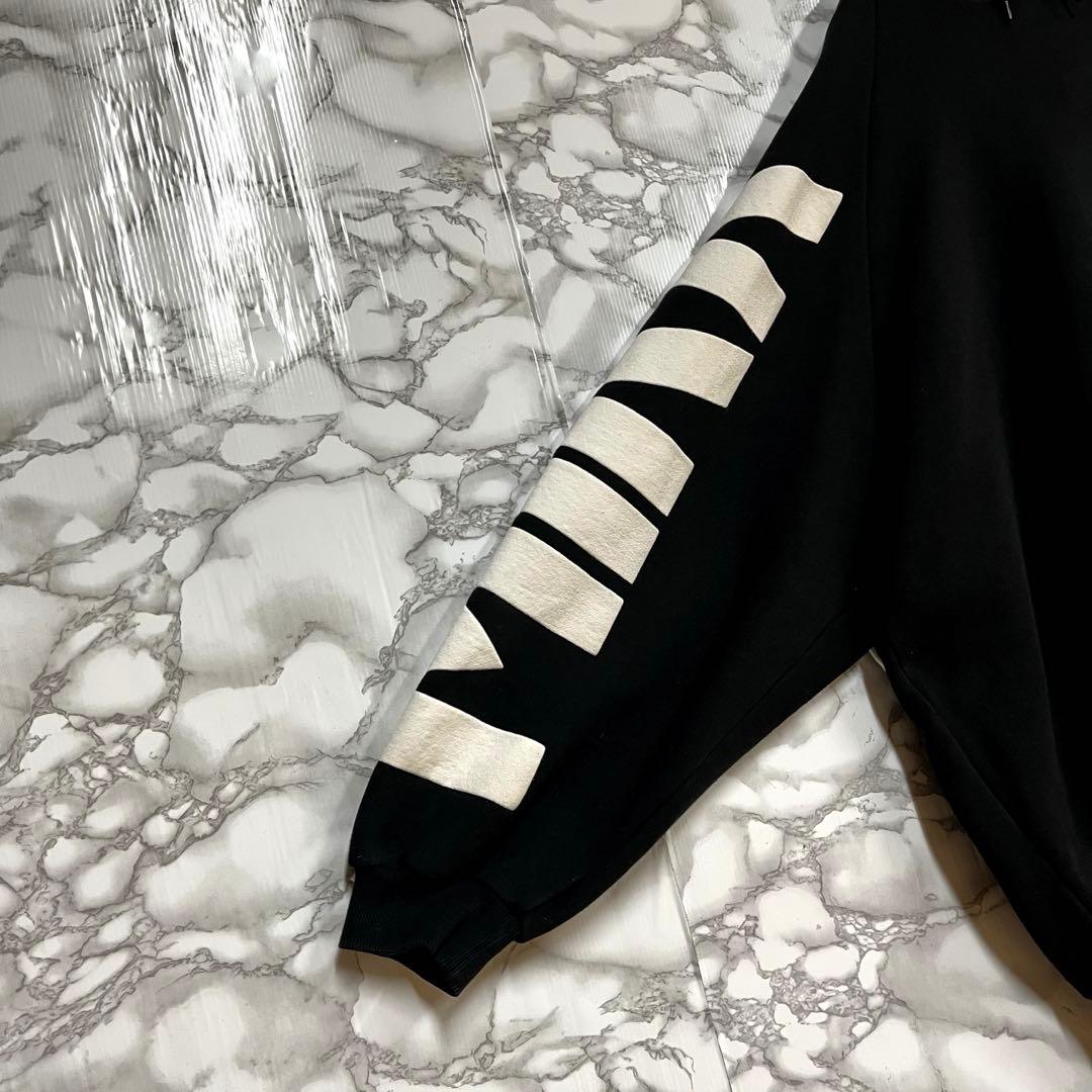 一点物 ビッグサイズ　mirror9 フーディー　アームビッグロゴグラフィック