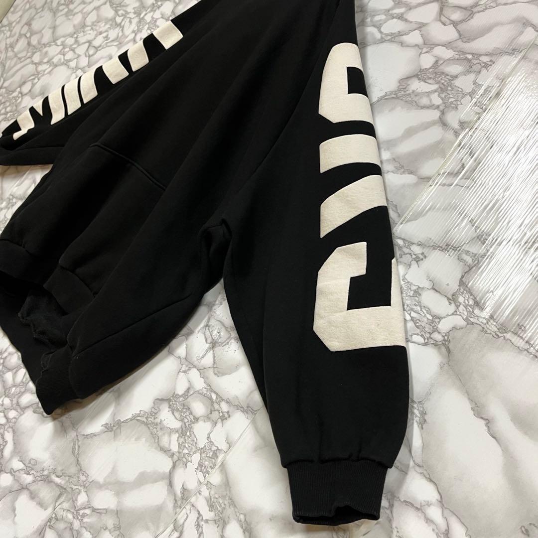 一点物 ビッグサイズ　mirror9 フーディー　アームビッグロゴグラフィック