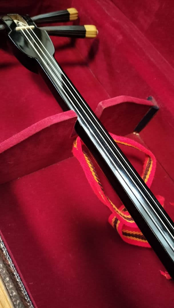 三線 沖縄 真壁型 本革強化張り ビンテージ