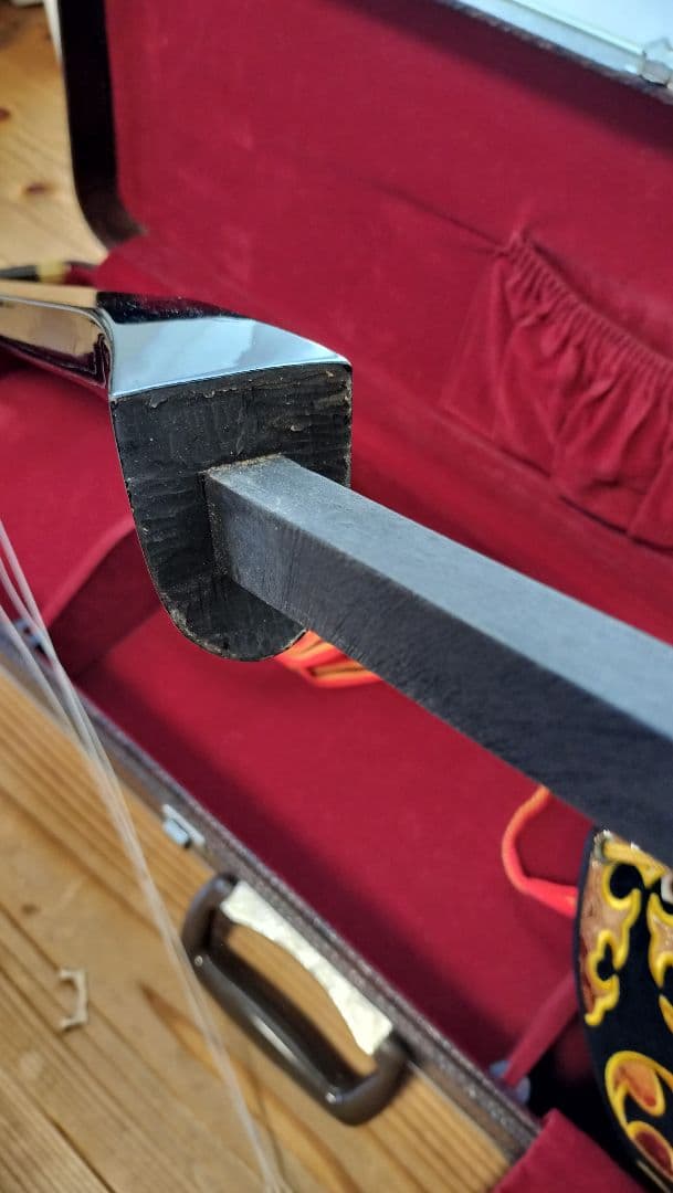 三線 沖縄 真壁型 本革強化張り ビンテージ