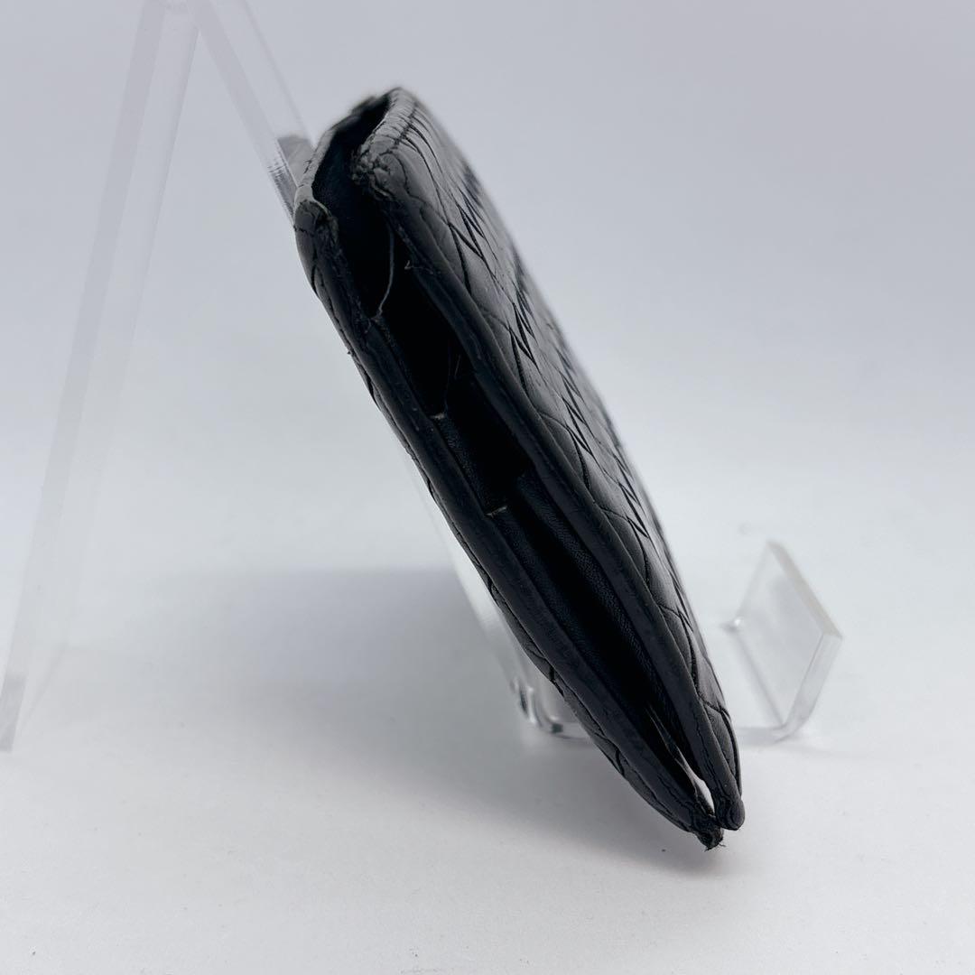 ボッテガヴェネタ　二つ折り財布　マネークリップ　イントレチャート　レザー