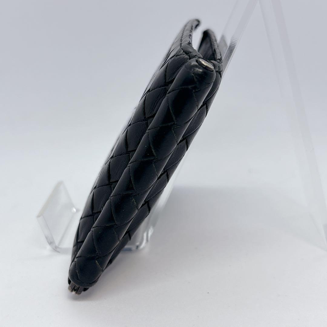 ボッテガヴェネタ　二つ折り財布　マネークリップ　イントレチャート　レザー