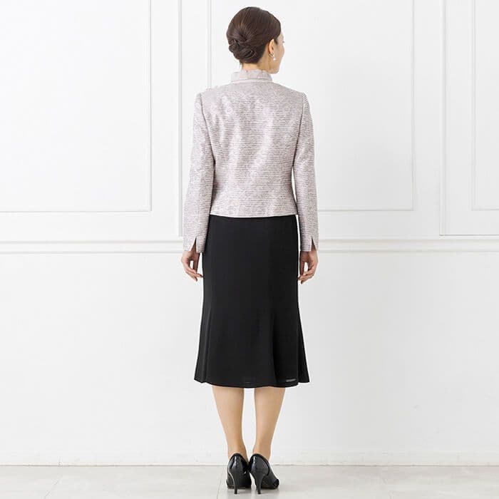 未使用(9)東京ソワールsoir dolce フリルカラーフォーマルジャケット