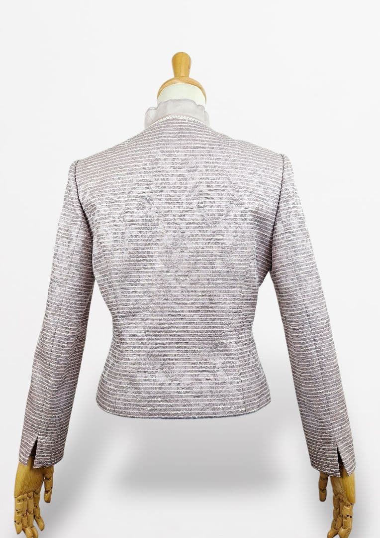 未使用(9)東京ソワールsoir dolce フリルカラーフォーマルジャケット