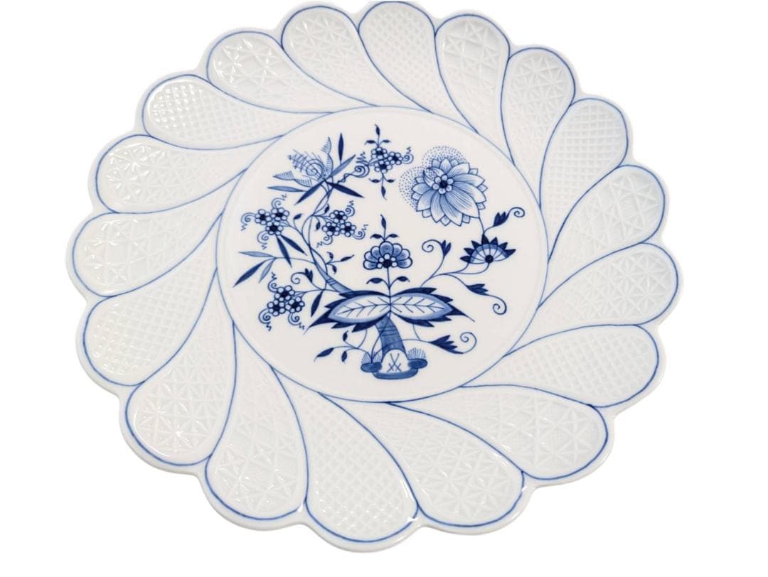 【美品】マイセン Meissen ブルーオニオン 大皿 プレート 29cm