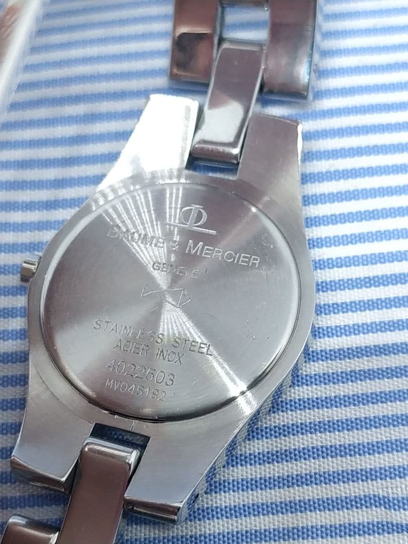 ★美品★オーバーホール済★ボーム＆メルシェ リネア レディース クォーツ腕時計