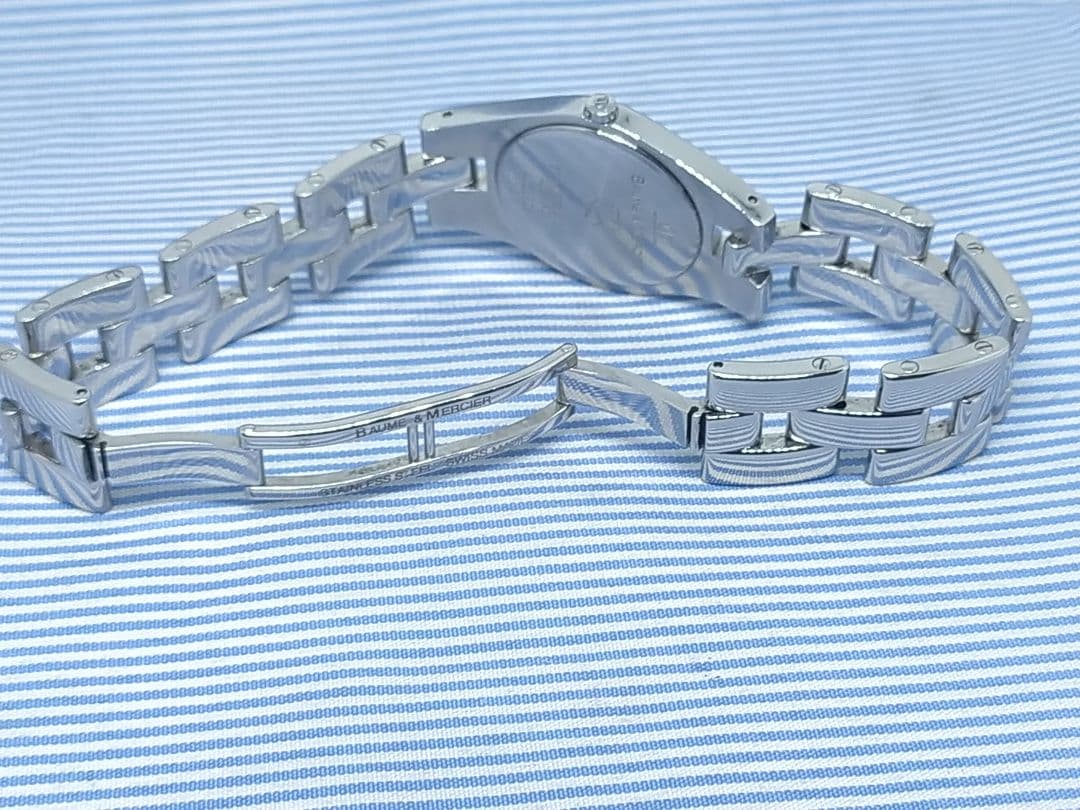 ★美品★オーバーホール済★ボーム＆メルシェ リネア レディース クォーツ腕時計