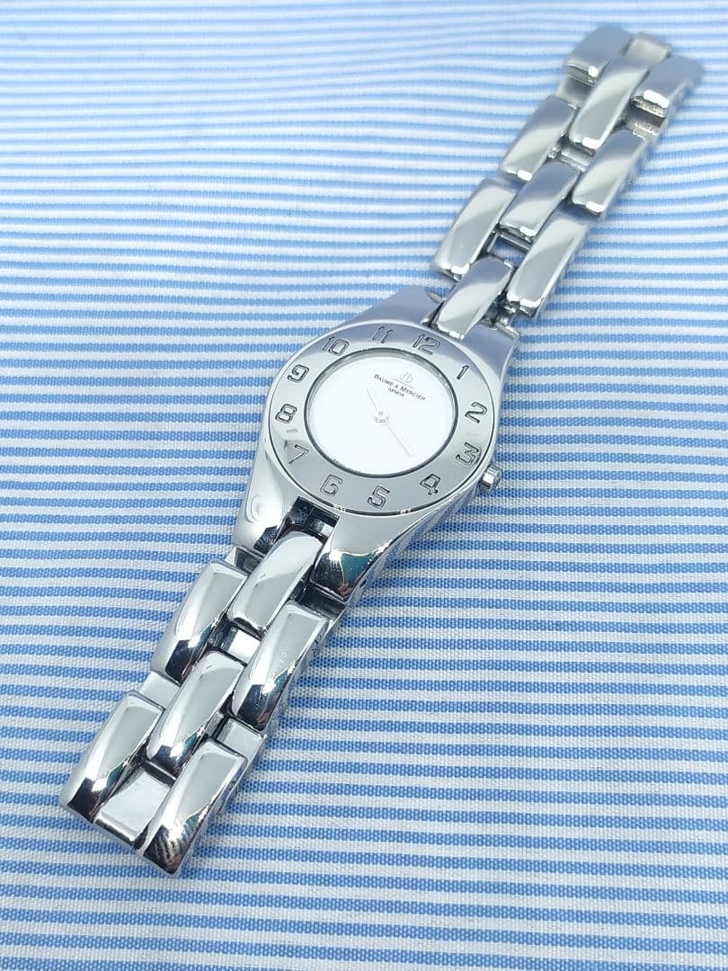 ★美品★オーバーホール済★ボーム＆メルシェ リネア レディース クォーツ腕時計