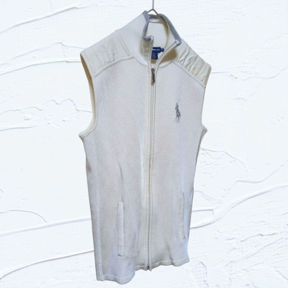 ❤未使用級❤ラルフローレンゴルフクラシックオックスフォード ホワイト ビックロゴ