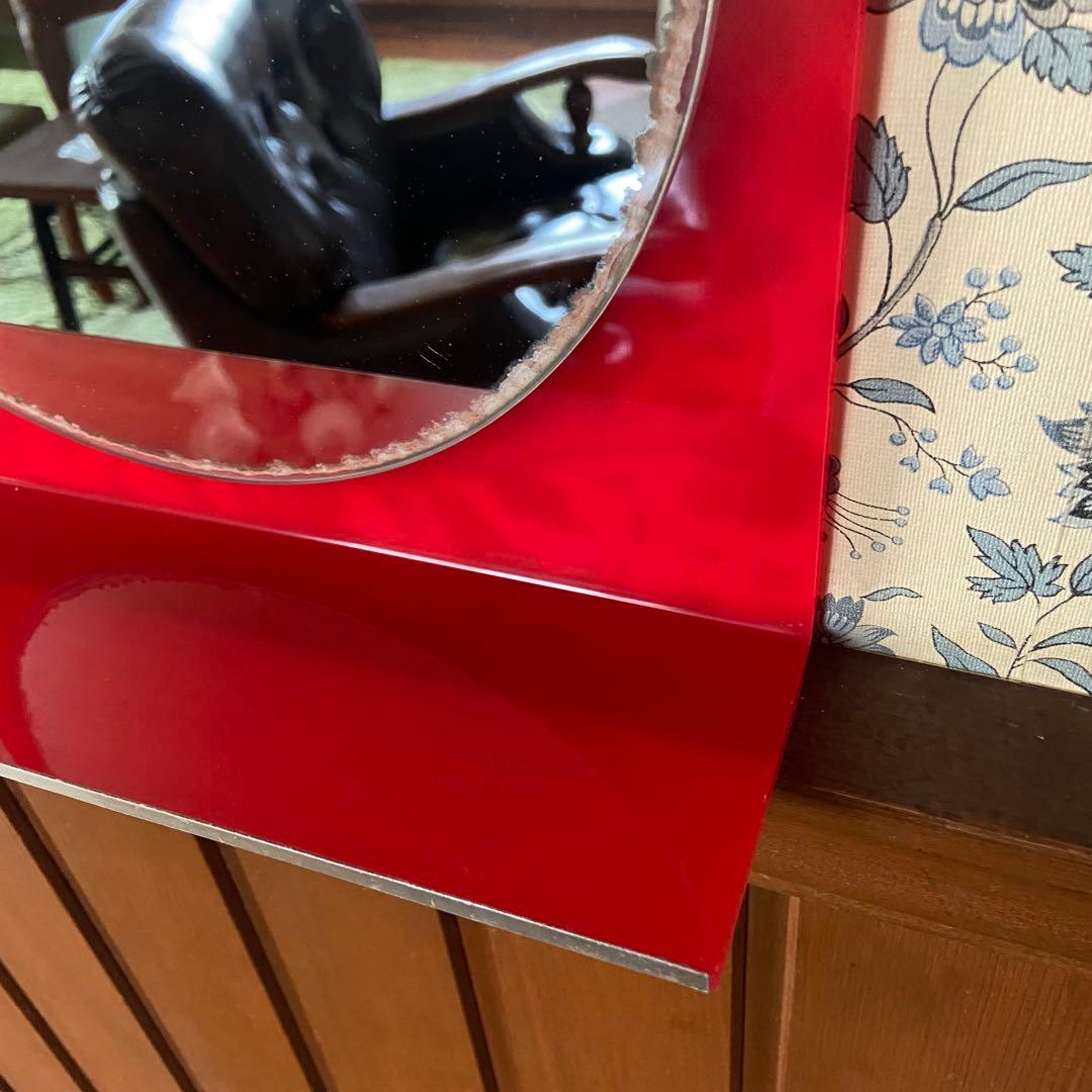 スペースエイジ　壁掛け鏡　´70s ミッドセンチュリー　希少