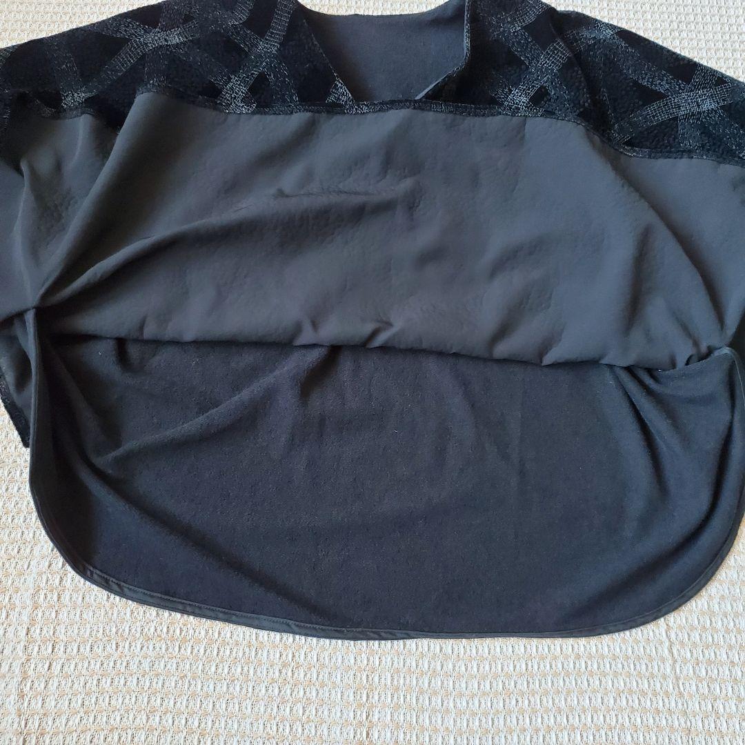 中川政七商店 2024AW 布ぬの やたらフロック マント ベスト 黒