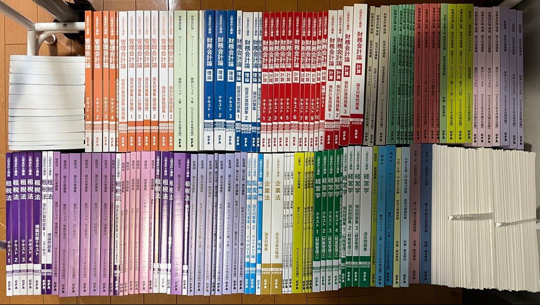 【美品】CPA会計学院　公認会計士試験 2025、2026テキスト&問題集セット