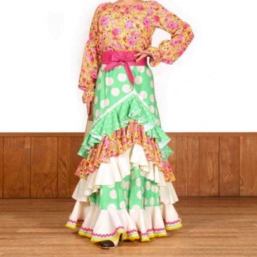 タグ付き　未使用　Mariquita フラメンコ　一点物　ファルダ　水玉