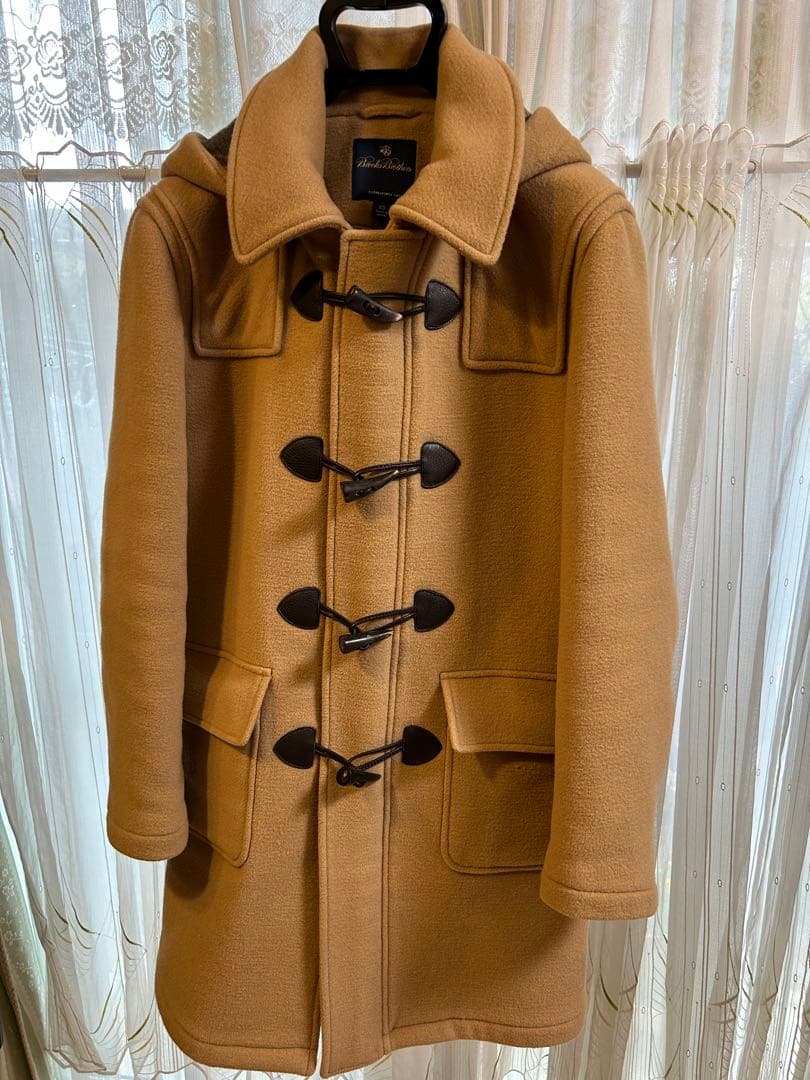 美品 ブルックスブラザーズ ダッフルコート ベージュ キャメル サイズＸＳ