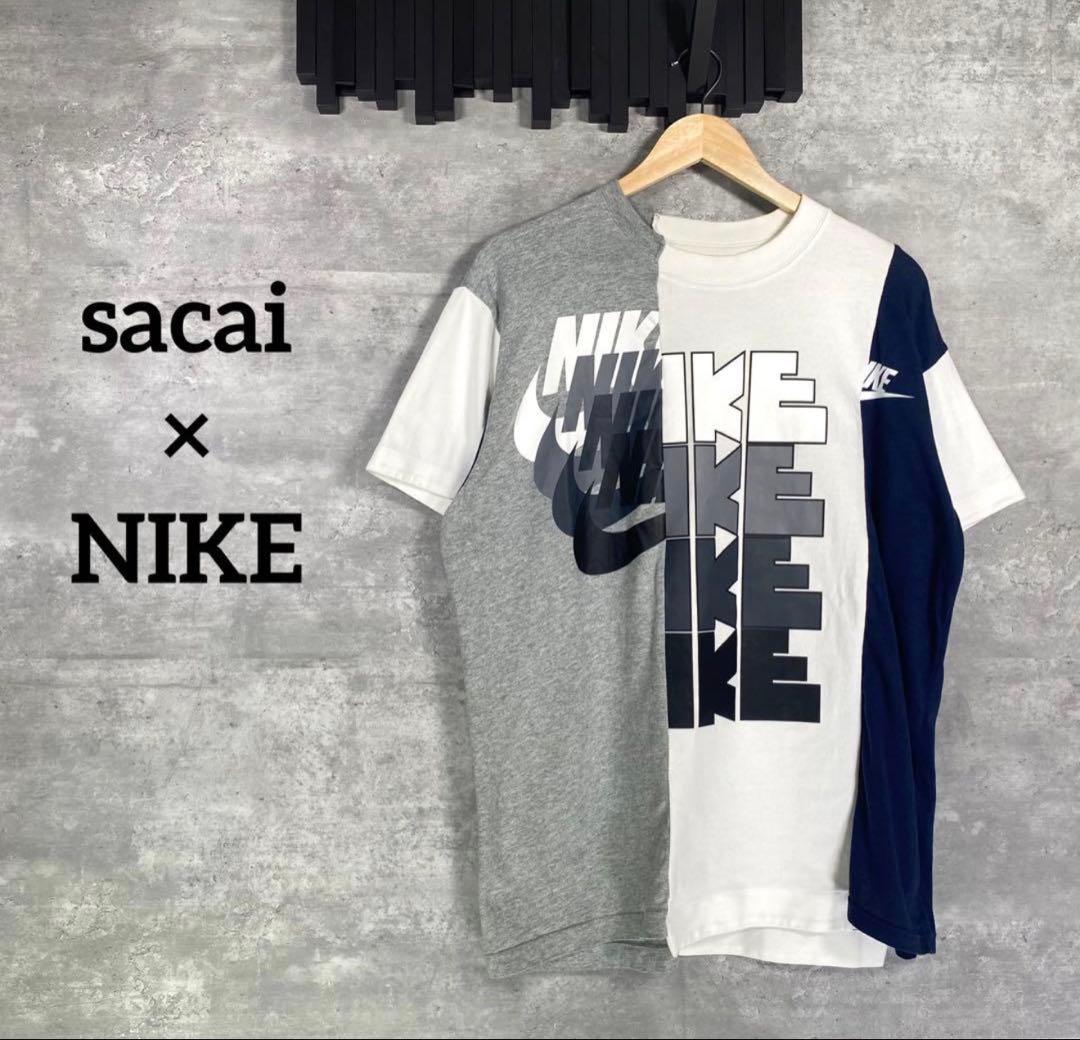 ニ*ー様 『sacai×NIKE』サカイ×ナイキ (L) 再構築Tシャツ 木村拓