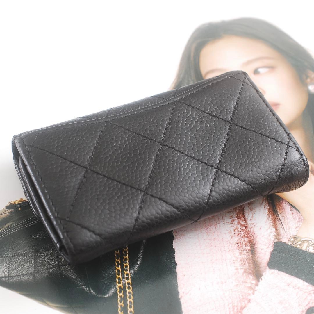 CHANEL＊シャネル＊キャビアスキン＊マトラッセ＊六連キーチェーン