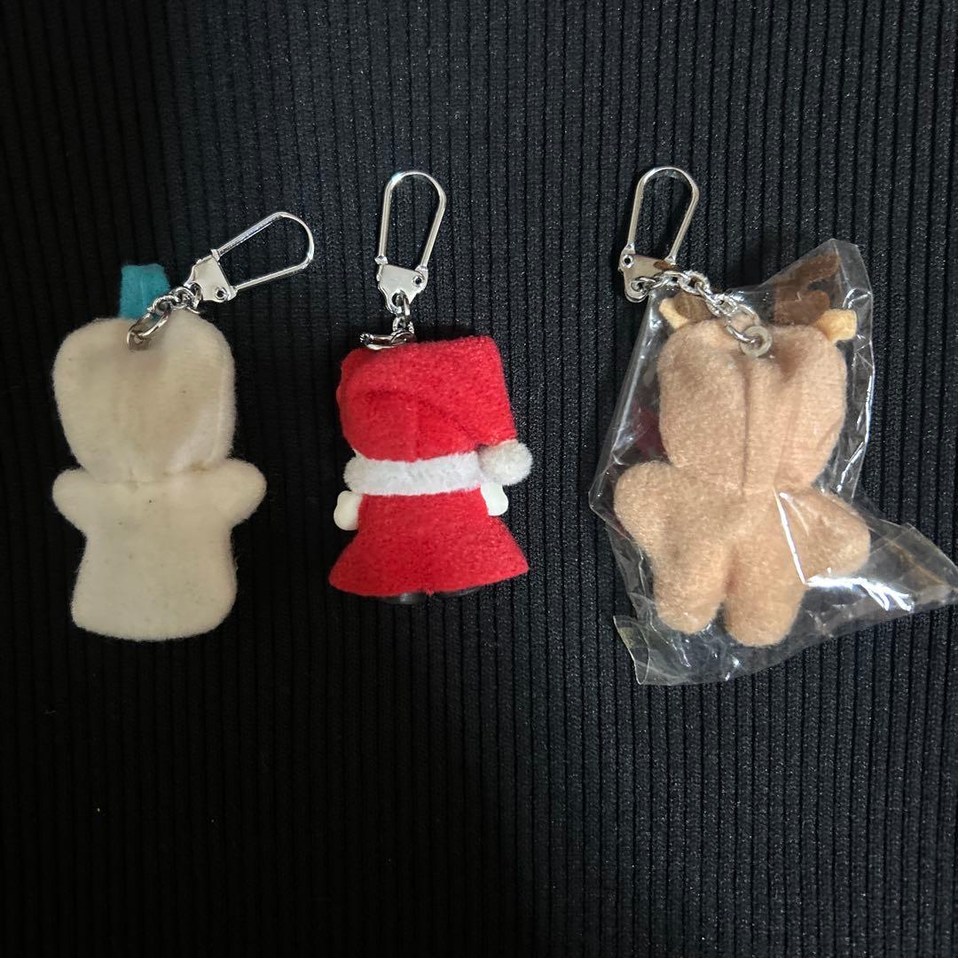 ハローキティ　コスチュームドール　キーホルダー　 トナカイ　サンタ　雪だるま