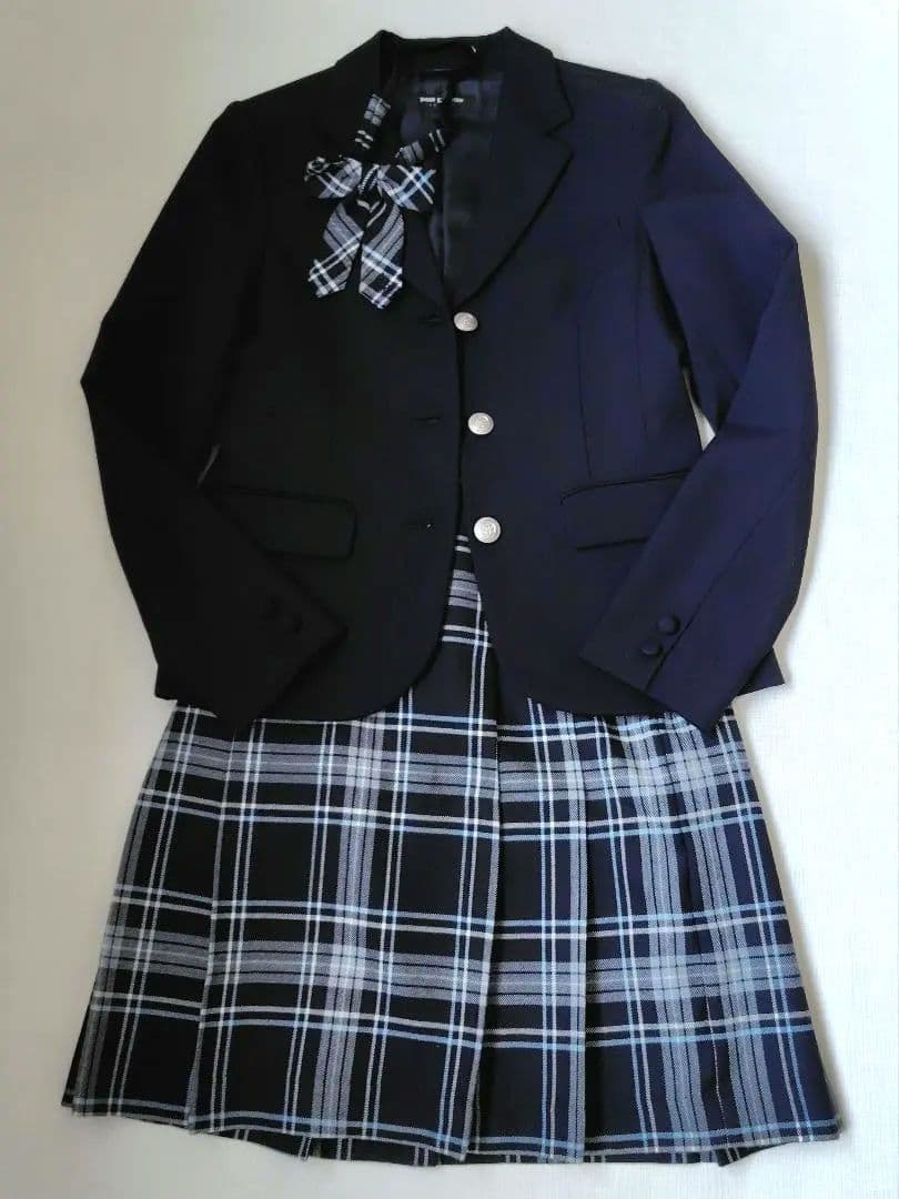 ポンポネット ジュニア 卒服 セレモニー ブレザー スカートセット 160